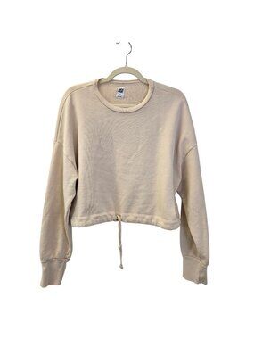 NSF Cropped Tie Waist Sweatshirt Size Large